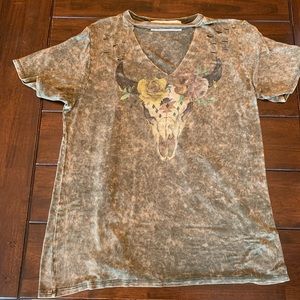 Green western shirt